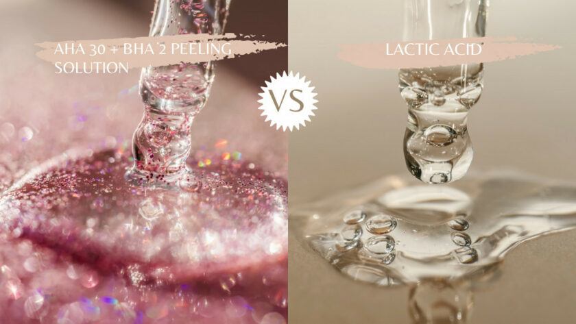 AHA 30 + BHA 2 peeling solution vs Lactic Acid | Web Skincare Solution